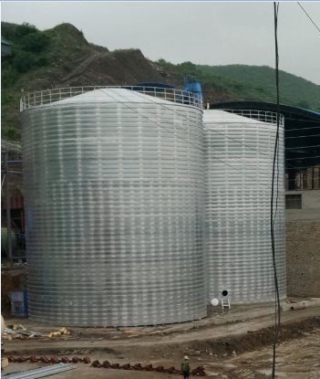 沙湾粮食钢板仓的安装全过程不用热焊接